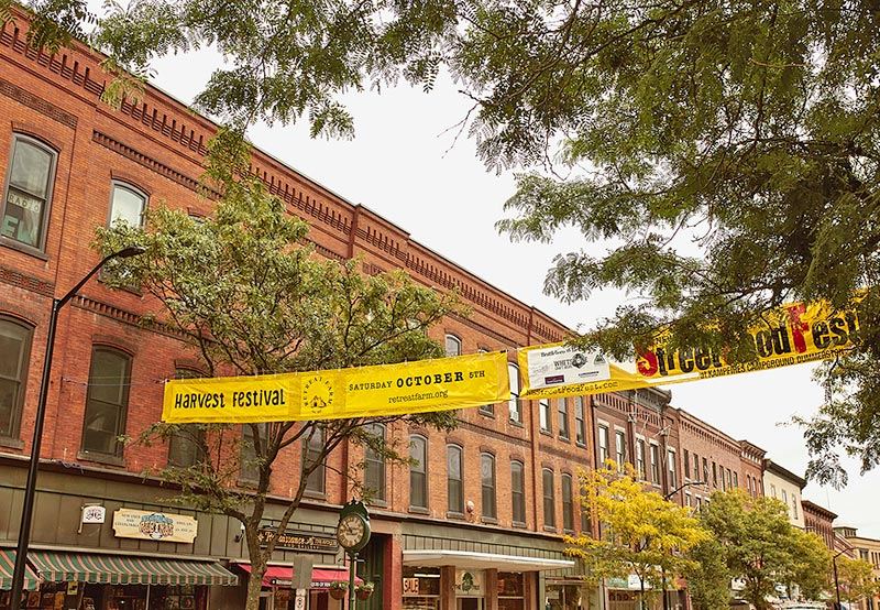 Main Street in downtown Brattleboro